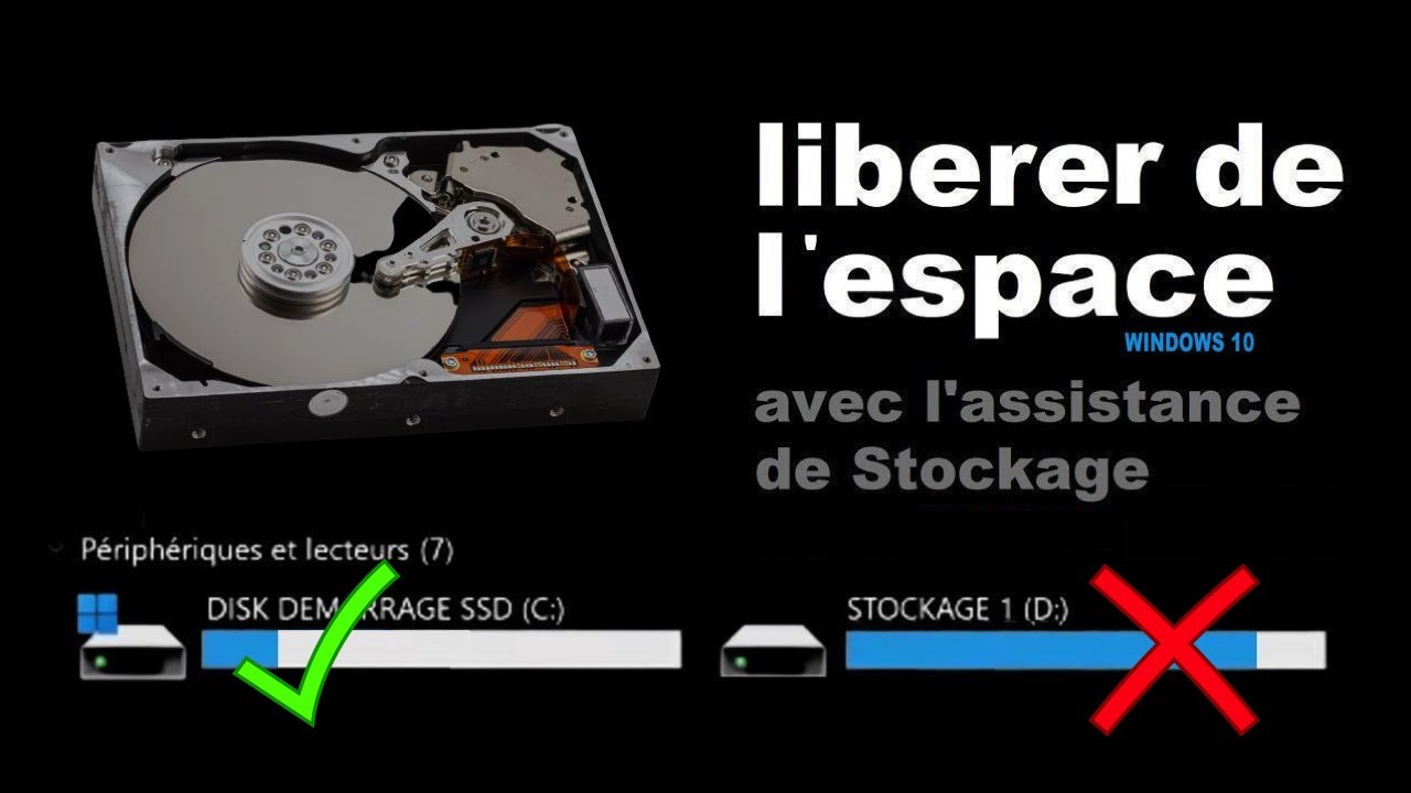 Comment libérer de l'espace de ton disque dur avec Windows 10 - YouTube