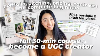 How to start a UGC business FROM SCRATCH in 2024 (stepbystep beginner's guide with FREE templates)