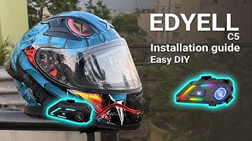 Edyell C5 Bluetooth Installation on Axor Apex Helmet – Easy DIY Guide!