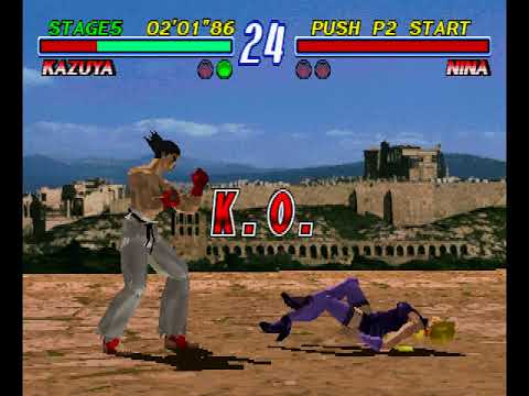 Tekken 2 ( PS1 ) - Kazuya - Arcade Mode - Original Music ( Feb 11, 2018 )