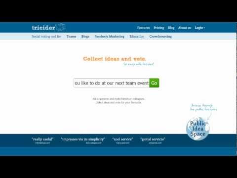 Ask a question and invite friends or colleagues. Collect ideas and vote
for your favourite.