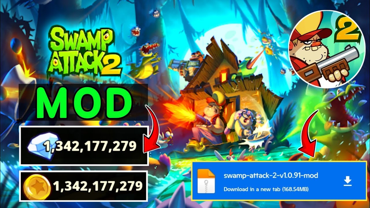 Swamp Attack 2 Mod Apk Unlimited Money Mediafire No Password