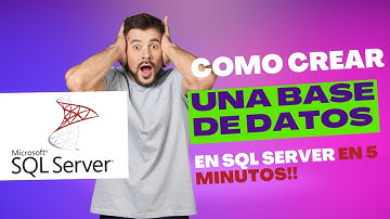 COMO CREAR BASE DE DATOS EN SQL SERVER EN 5 MINUTOS ⌚ | SQL SERVER MANAGEMENT STUDIO 18