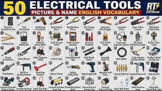 50 Electrical Tools Picture & Name English Vocabulary - RT Electrician