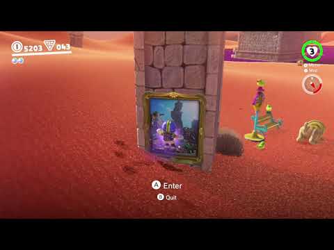 Sand Kingdom Painting Moon - Super Mario Odyssey