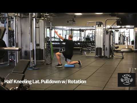 Half Kneeling Lat. Pulldown w/ Rotation