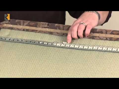 Upholstery Tack Strip Demo - How to Use 