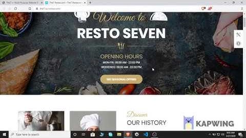 The7 Theme as a Restaurant Website||Shortintro||ThemeIntro