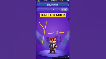 Hamster Kombat Dev Game Daily Cipher 3-4 September | Hamster Kombat Daily Cipher Code | Daily Combo
