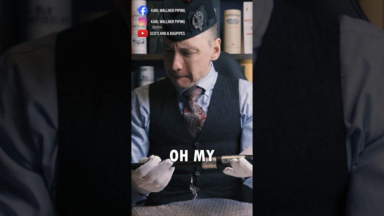 The most expensive practice chanter: David Naill Full Silver Hand Engraved Victotian Presentation