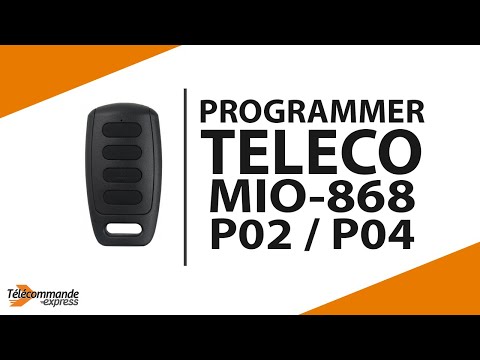 Comment programmer la télécommande TELECO MIO-868-P02 / P04