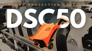 DSC50 Portable Vehicle Barrier Demo | SC30-Rated S-Barrier Trailer System for Crowd Protection