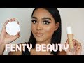 FENTY BEAUTY FOUNDATION & KILLAWATT HIGHLIGHTER FIRST IMPRESSION + REVIEW!!