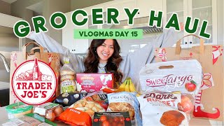 Trader Joe's Grocery Haul \& Cook With Me | Vlogmas Day 15, 2020