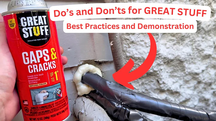Best Tips for Using Great Stuff Expanding Foam | How to Use Foam Sealer | AC Line Insulation
