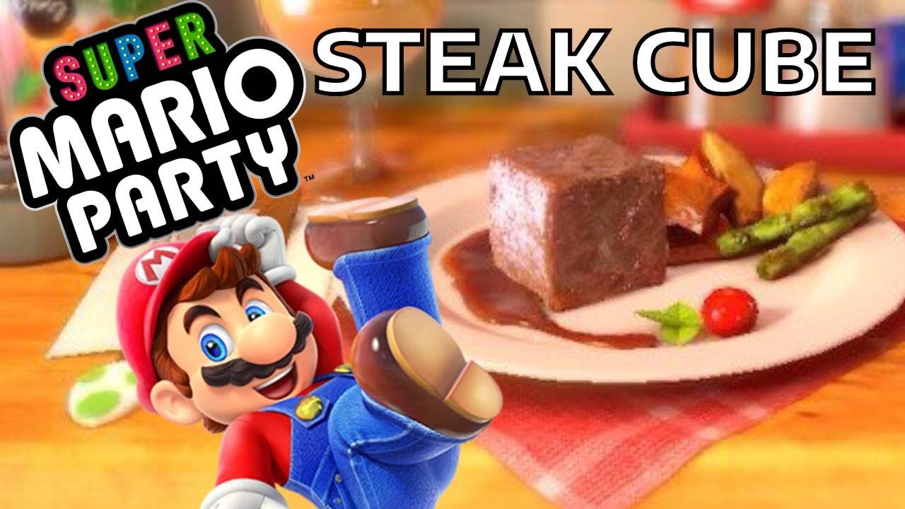 Making the Steak Cube from Super Mario Party in Real Life - YouTube