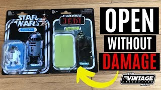 How to Open Star Wars Figures Without Damaging the Card Back (Vintage Collection)