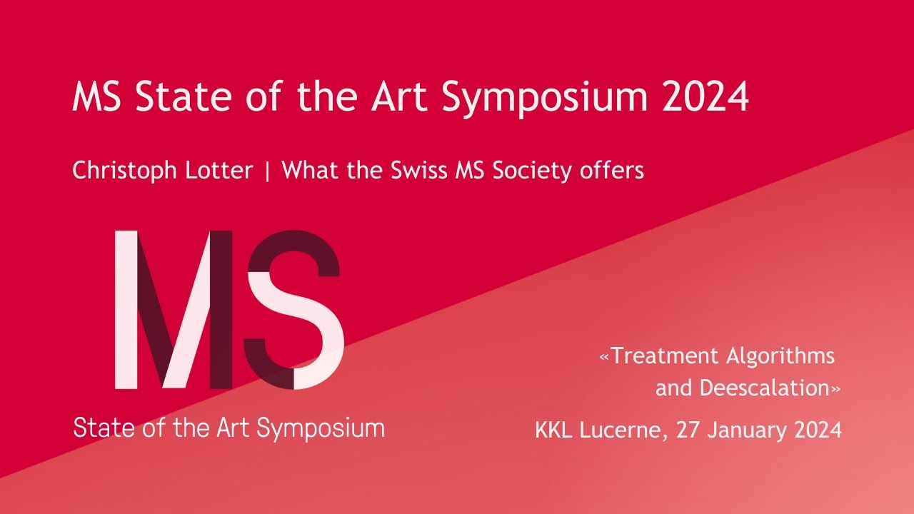 MS State of the Art Symposium 2024 | Christoph Lotter | What the Swiss MS Society offers