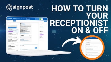 How To Turn Your Signpost Live Receptionist On and Off in Messaging Hub