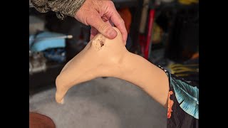 Repairing Silicone Doll Foot Damage