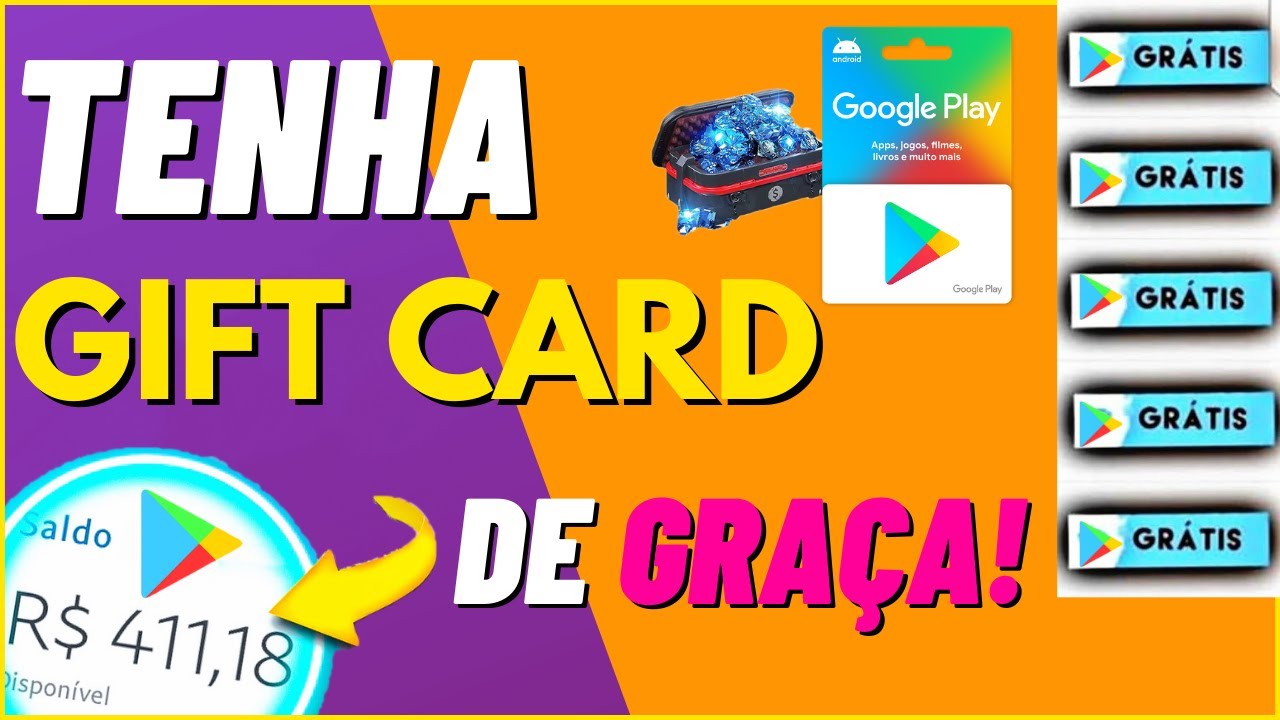 COMO Ganhar Gift Card de Graça [na Google Play Store] 2021! SEJA RÁPIDO ...