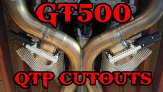 Shelby Gets Cutouts!  (QTP Electric Low Profile Cutouts)