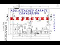 ADU Garage Conversion 428 SQFT E:05 Plans Rejected!