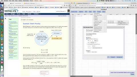 StatCrunch and a Confidence Interval for P