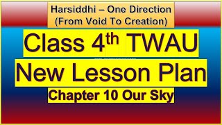 Class 4th TWAU Lesson Plan Ch 10 Our Sky || 10 Our Sky | 4 twau lesson || our sky lesson plan