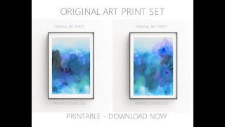 Printable Original Wall Art - Large Download Prints
