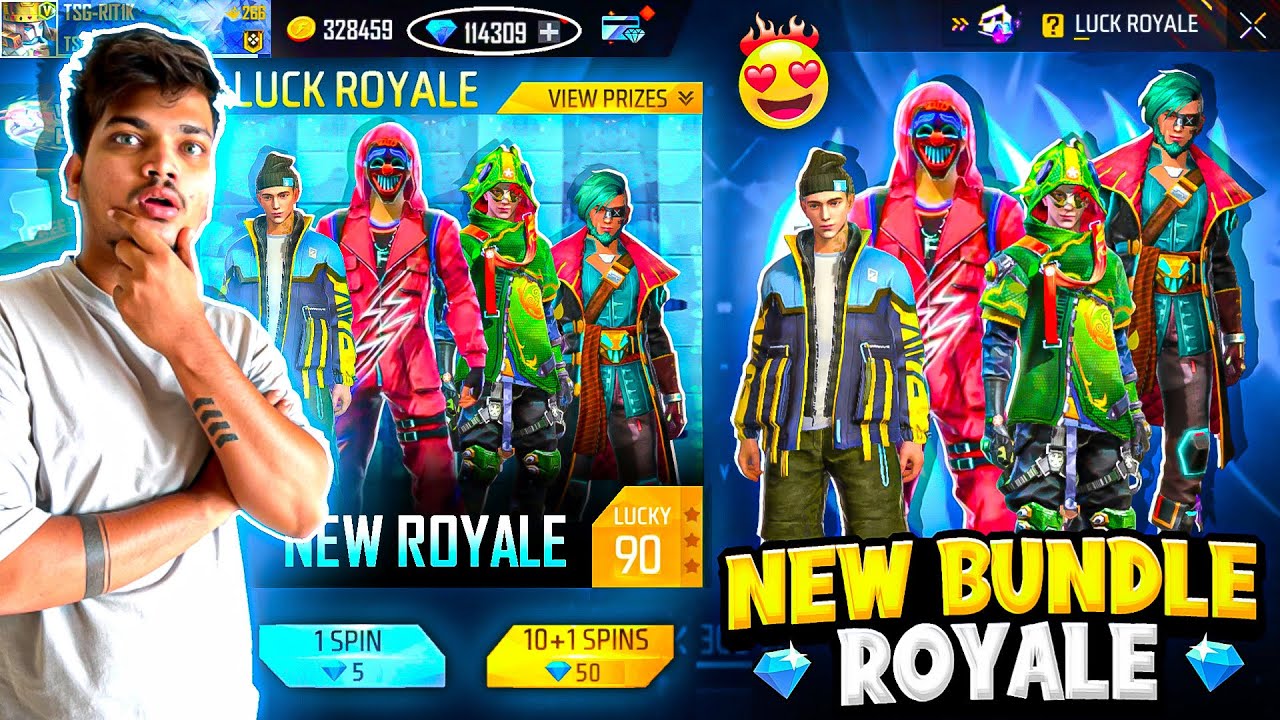 Free Fire All New Rare Bundle Royale😍 New Red Criminal In 50 Diamonds💎