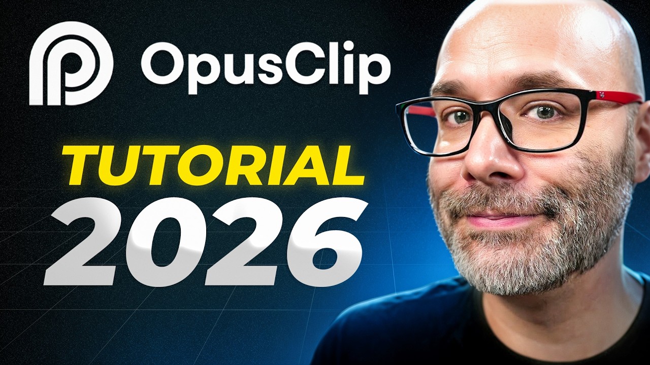 Video thumbnail: OpusClip Tutorial 2026: Full Step-By-Step Beginner Guide