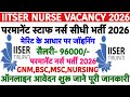 IISER Staff Nurse Vacancy 2026💥IIT jStaff Nurse Vacancy 2026💥Govt. Nursing Officer Vacancy 2026|iit