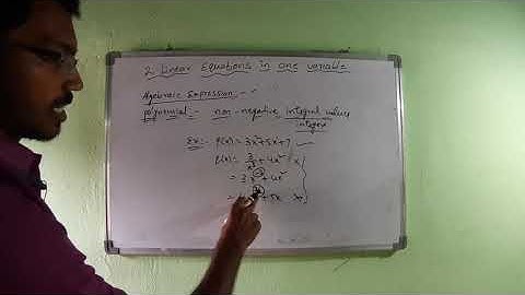 Linear Equations in one variable || 8th class || video 1