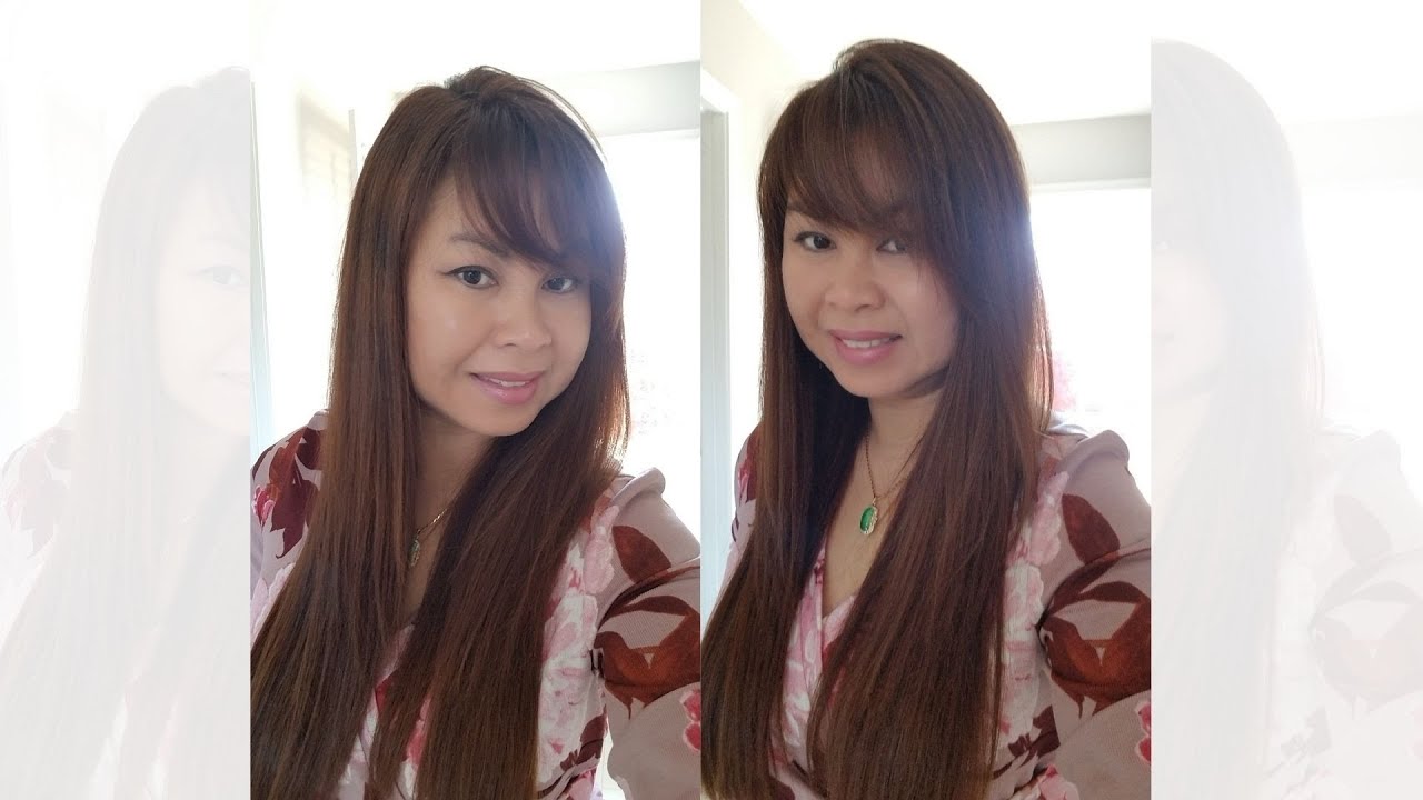 How To Cut Swept Bangs At Home Easy DIY Bangs YouTube