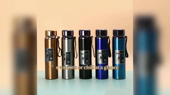 Food-grade 316 Stainless Steel Intelligent Smart Bottle with Temperature Display Lid