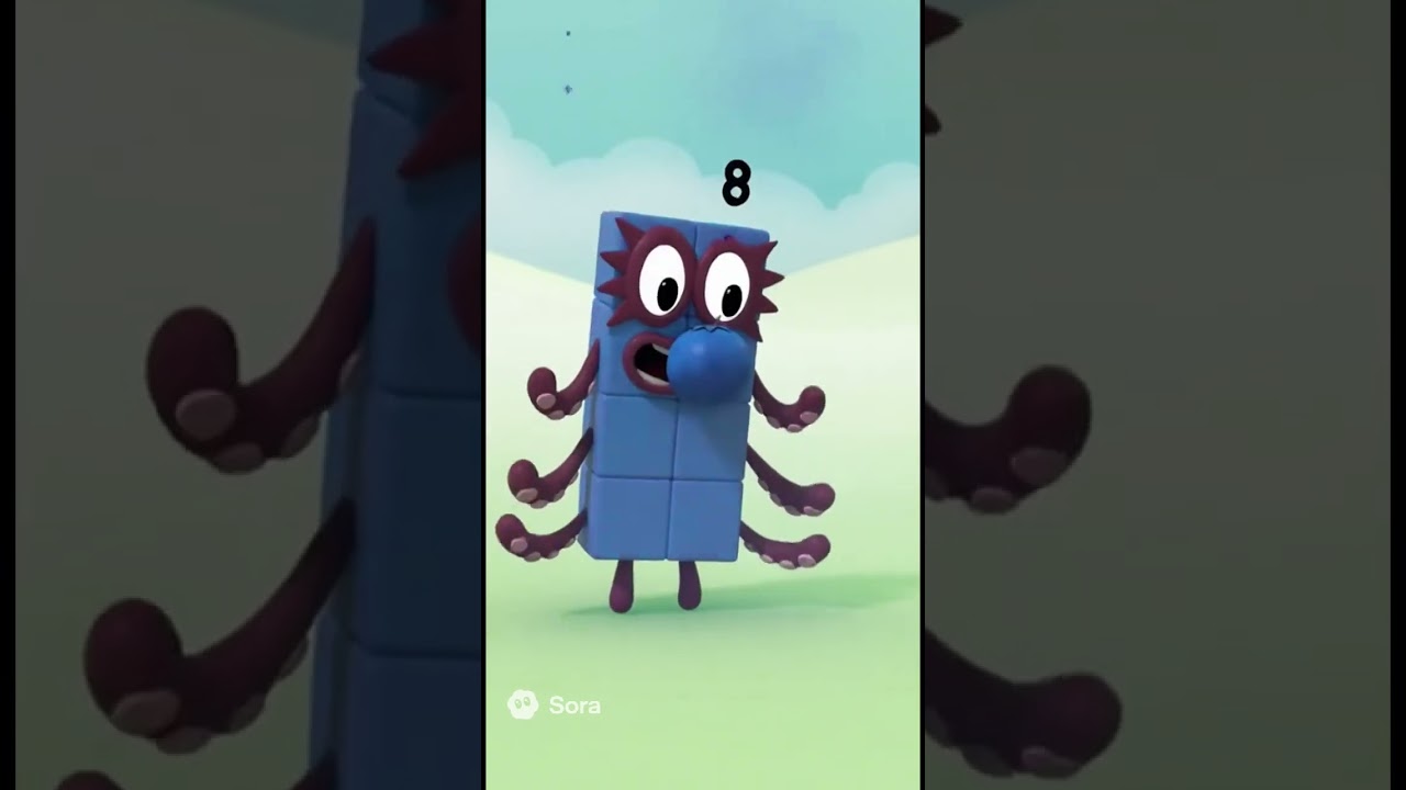 Numberblocks 8 blueberry inflation 