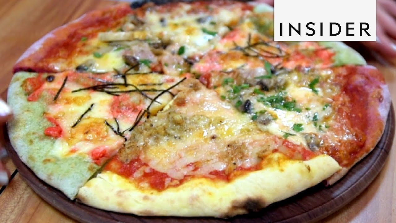 Restaurant Makes Colorful Pizza Crusts YouTube