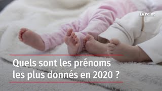 Quels sont les prénoms les plus donnés en 2020 ?