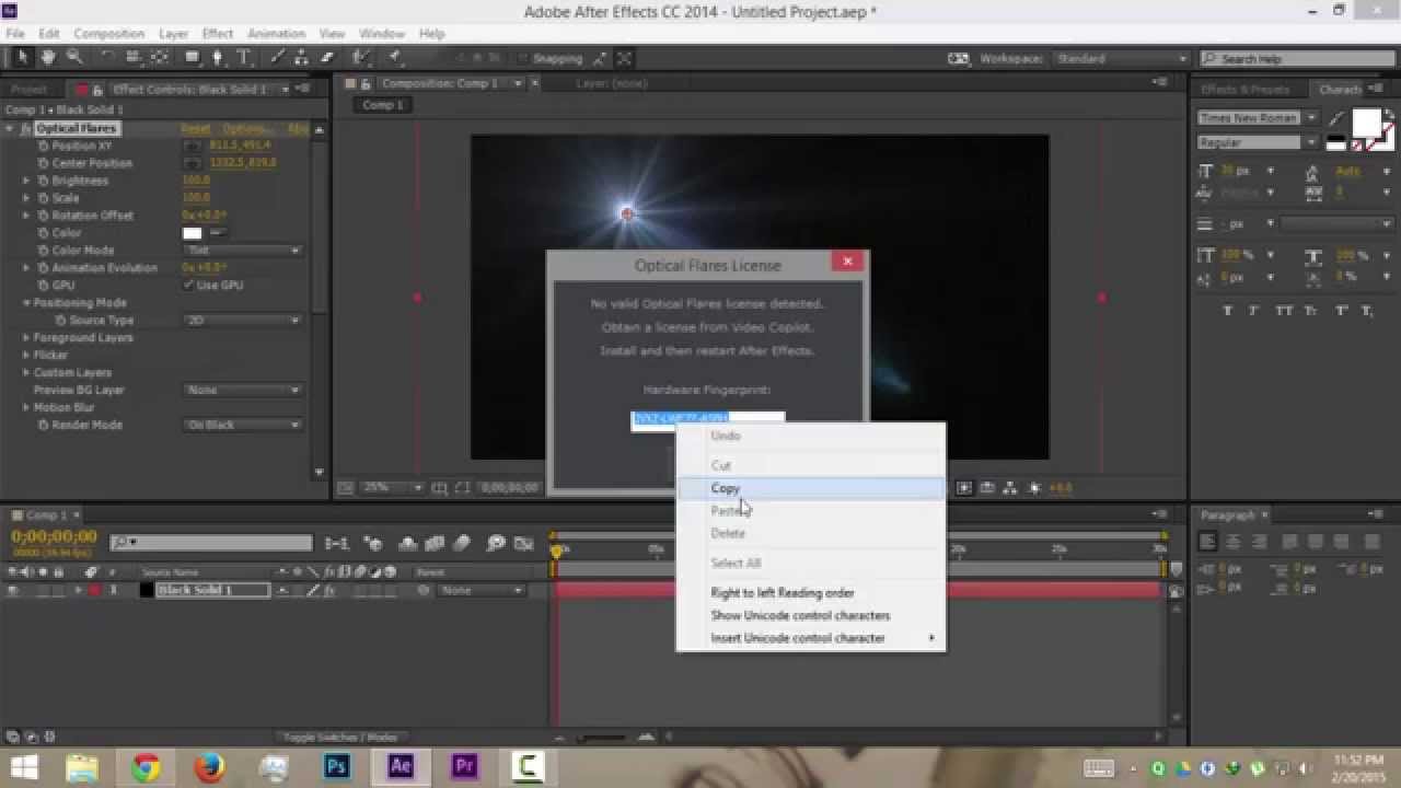 optical flares for adobe after effects mac