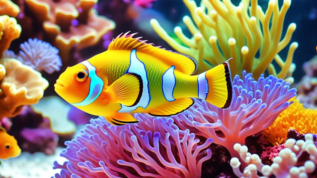 Inner Peace in 4K – Coral Reef and Jellyfish Aquarium for Mindful Relaxation