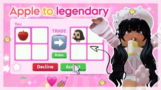 ✧˖° APPLE to ➡ LEGENDARY challenge @ItsCxcoTwins   | adopt me | ItsSahara ✧˖°