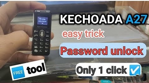 KECHAODA A27 Reset Password | Power on Lock 🔐| #kechaoda