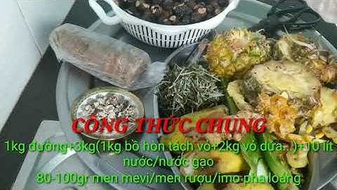 Cách làm nước Enzyme rửa chén, lau nhà.. không hóa chất đơn giản từ vỏ dứa/ thơm