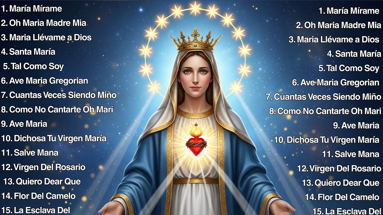 Música religiosa dedicada a la Virgen María con cantos de amor, fe y devoción para toda ocasión