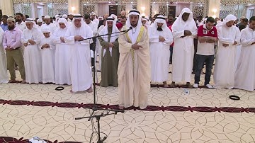 صلاة مرئيه للقارئ يحيى عباد في افتتاح جامع الزرعوني