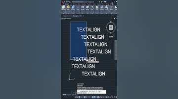 AutoCAD, Autodesk, How to used command TEXTALIGN #shorts