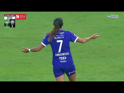 Gol de Burkenroad para devolver la ventaja a Monterrey | Liga MX Femenil