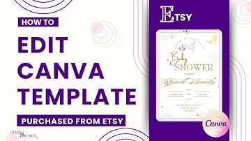 How to Edit a Canva Template purchased from Etsy | Easy Step-by-Step Guide