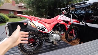 CRF110 PITBIKE NEW EXHAUST!